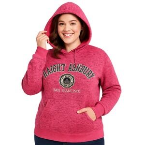 Haight‎ Ashbury San Francisco Pink Hoodie Pullover Women's Size M Dimco Apparel